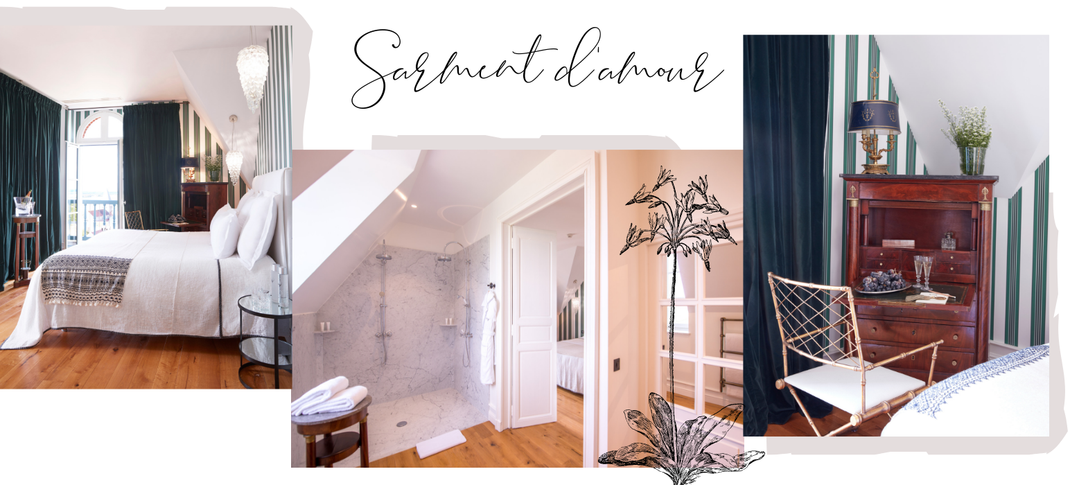 Chambre Sarment d'amour au chateau de sacy