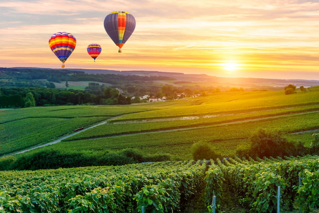 Visiter La Champagnbe ne montgolfiere à reims